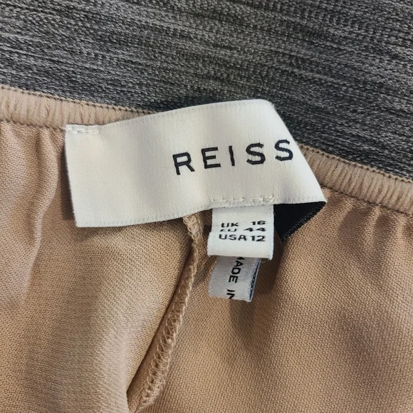 Reiss Gem Wide Leg Pull On Camel Pants - Picture 7 of 7